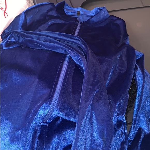 Blue jumpsuit one piece - Picture 2 of 3